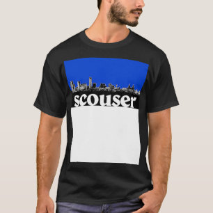 Camiseta Scouser Liverpool Blue Skyline Design