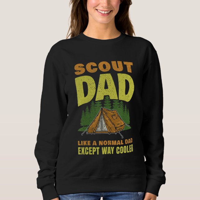 Camiseta Scout Dad Life Scouting  Hiking Happy Camper Camp  (Frente)