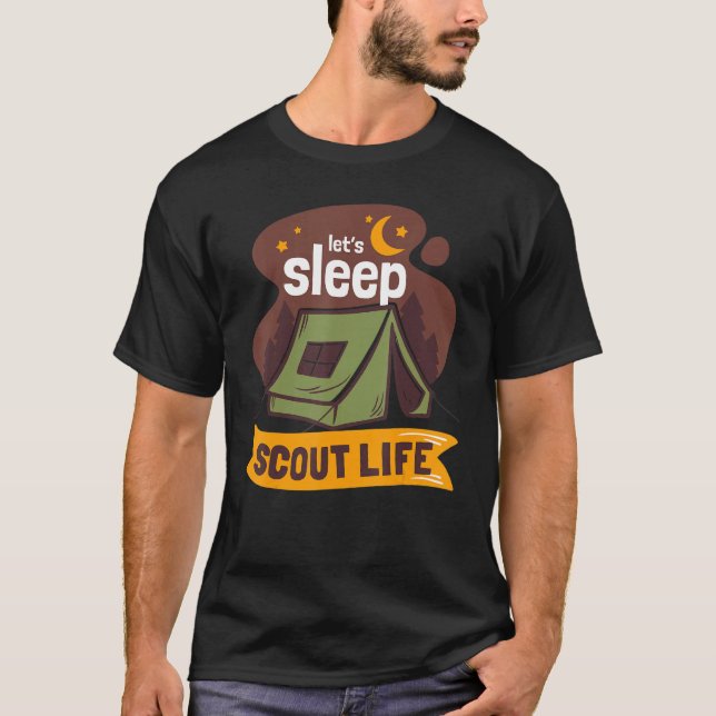 Camiseta Scout Life Scouting Lovers Gifts Hiking Happy Camp (Frente)