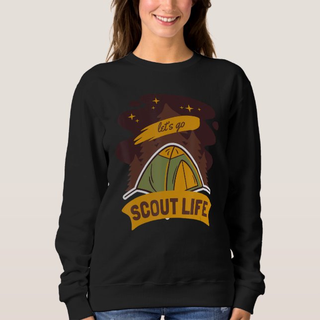 Camiseta Scout Life Scouting Lovers Gifts Hiking Happy Camp (Frente)