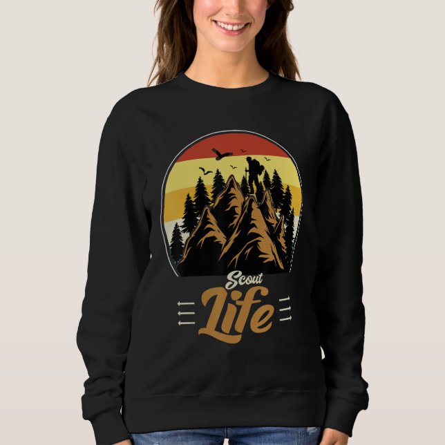 Camiseta Scout Life Scouting Lovers Gifts Hiking Happy Camp (Frente)