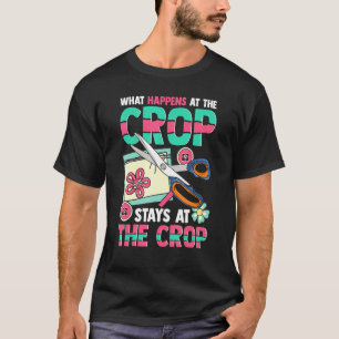 Camiseta Scrapbook Crop Retreat Mão Arranque