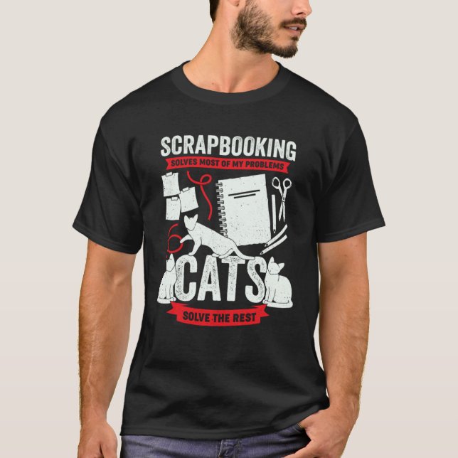 Camiseta Scrapbooking Resolve A Maioria Dos Meus Problemas  (Frente)