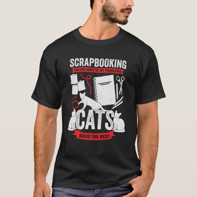 Camiseta Scrapbooking Resolve A Maioria Dos Meus Problemas  (Frente)