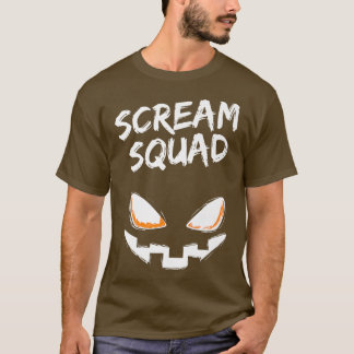 Camiseta Scream Squad Group Halloween Fun Group Costume 734