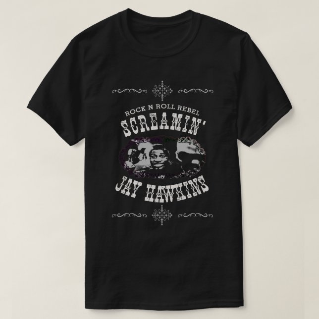 Camiseta Screamin&x27; Jay Hawkins Rock N Roll Rebel Essent (Frente do Design)