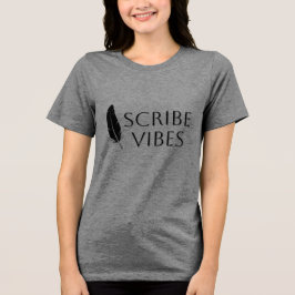 Camiseta Scribe Vibes Pena de Ave Autor Escritor Poeta