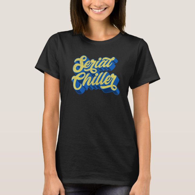 Camiseta Script 4 do retro 70s do refrigerador serial trase (Frente)