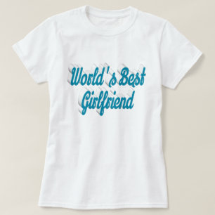 Camiseta script azul namorada