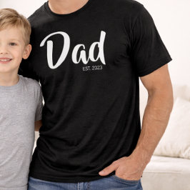 Camiseta Script Branco Estabelecido Pai