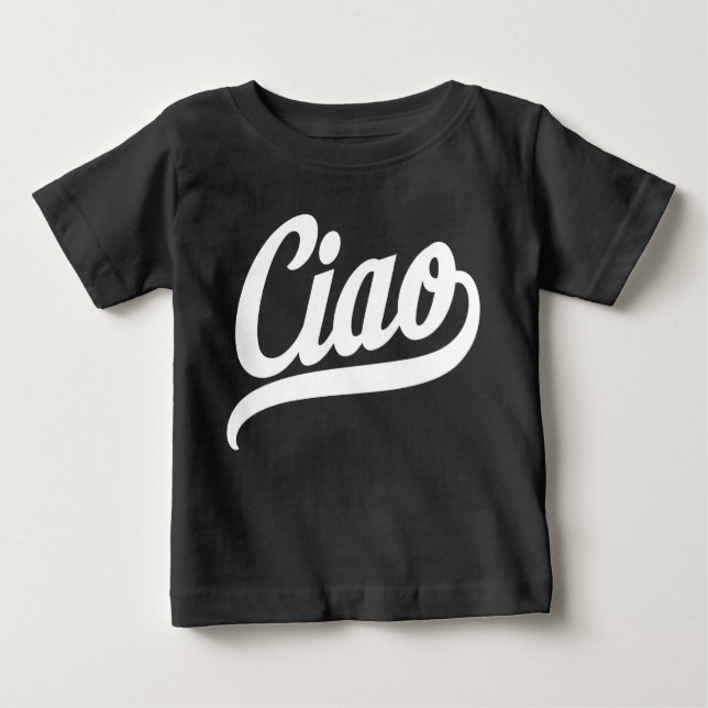 Camiseta Script Ciao (Branco) (Frente)