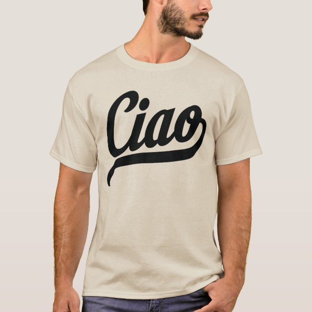 Camiseta Script Ciao (Preto) (Frente)