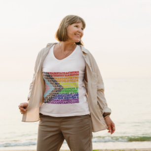 Camiseta Script de Gay LGBT de Sinalizador do Arco-Íris Pro