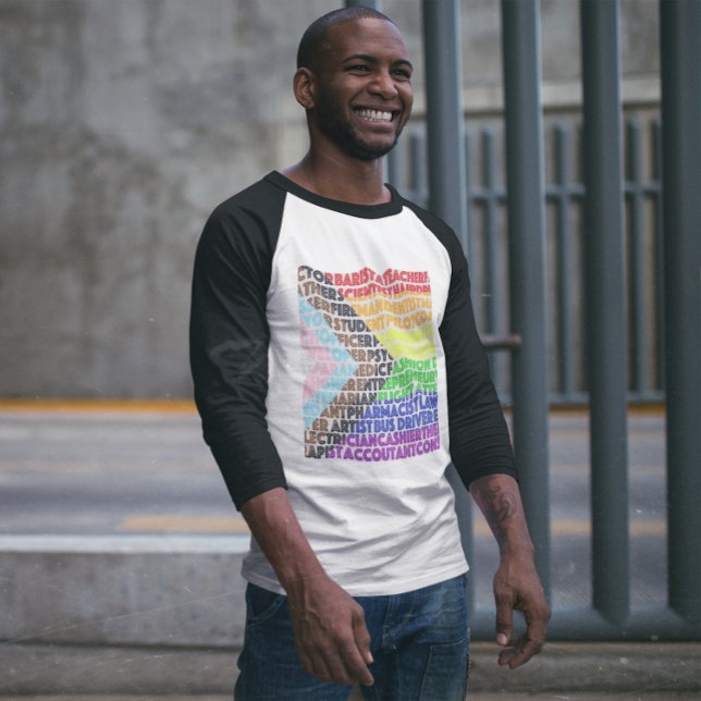 Camiseta Script de Gay LGBT de Sinalizador do Arco-Íris Pro (Criador carregado)