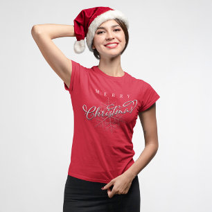 Camiseta Script de Natal Simples e Feliz