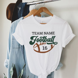 Camiseta Script de Time de Futebol Personalizado Verde Bran