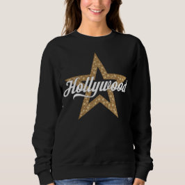 Camiseta Script Hollywood com Sweatshirt Star (Tipo Branco)