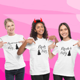 Camiseta Script moderno da Noiva de Batchelorette Personali