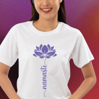Script Moderno do Flor de Lotus Preto do Namaste