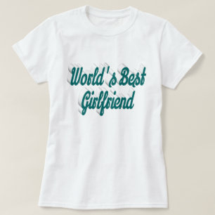 Camiseta script namorada verde