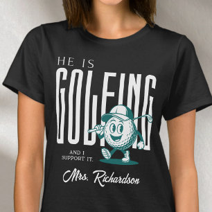 Camiseta Script Personalizado Retro Sra. White Esposa de Go