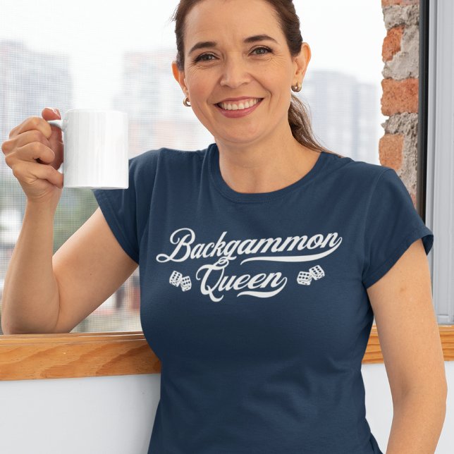 Camiseta Script Queen de gamão (Criador carregado)