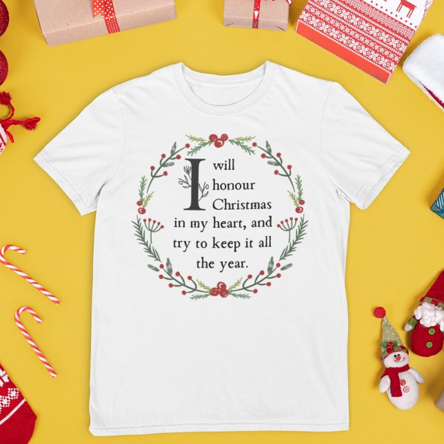 Camiseta Scrooge Cote Dickens Um Vitoriano Da Carol De Nata (This Dickens Christmas T-shirt makes people smile and reminds us of the real reason for the season.)