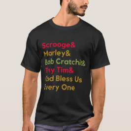 Camiseta Scrooge Marley Festivo Modern Dickens Natal