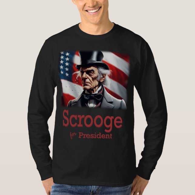 Camiseta Scrooge para presidente (Frente)