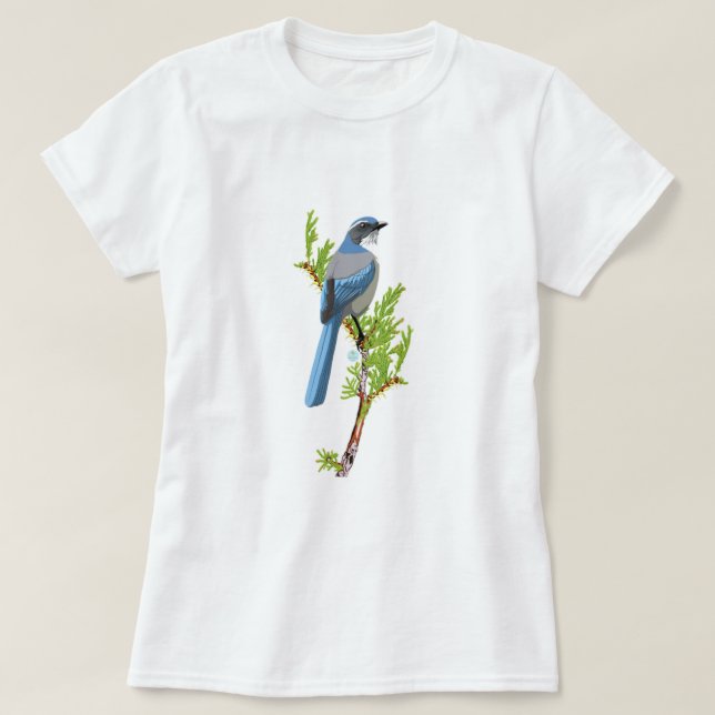 Camiseta Scrub-Jay do Woodhouse (Frente do Design)