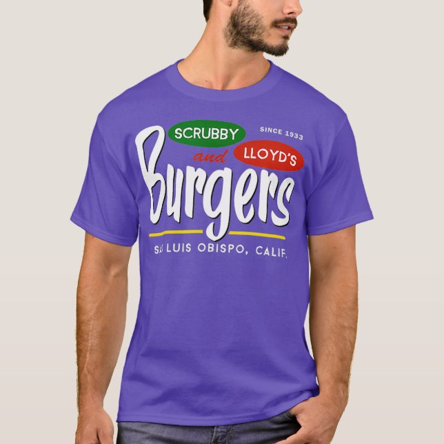 Camiseta Scrubby Lloyds Burgers San Luis Obispo (Frente)