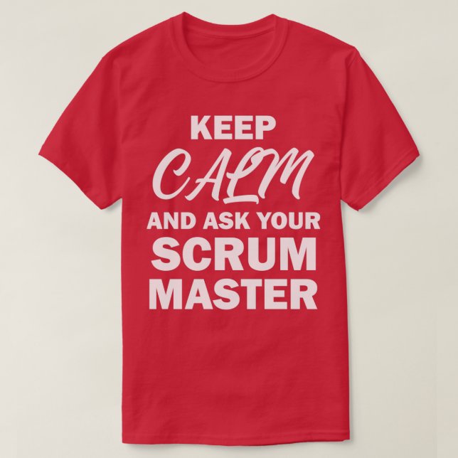Camiseta Scrum Master Software Development Team Funny (Frente do Design)