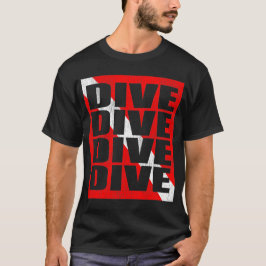 Camiseta Scuba Dive Diver Down Flag Vintage Gear T-