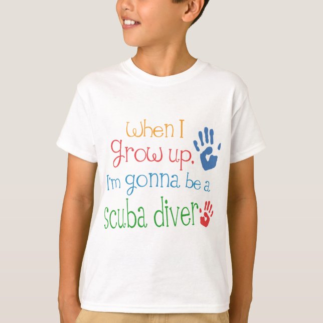 Camiseta Scuba Diver (Future) Criança Baby T Shirt (Frente)