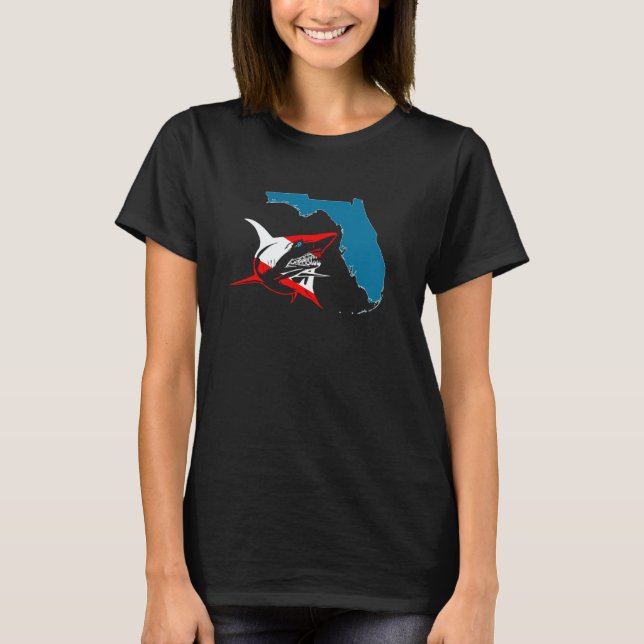 Camiseta Scuba Diving Accessories Florida Shark Dive Flag S (Frente)