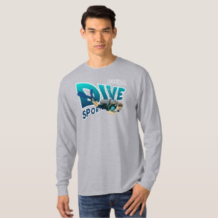 Camiseta Scuba Diving   Capa longa masculina