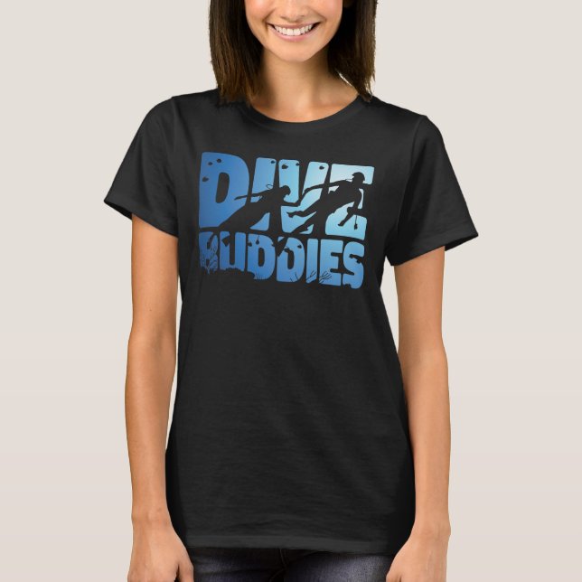Camiseta Scuba Diving Diver Dive Buddies (Frente)