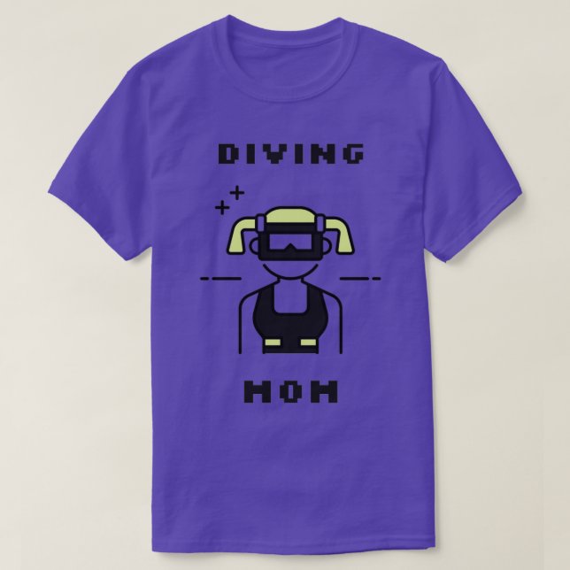 Camiseta Scuba Diving Mãe (Frente do Design)
