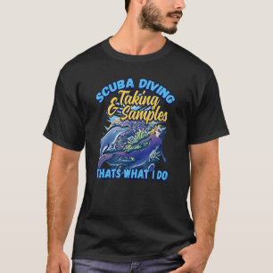 Camiseta Scuba Divisória e Colheita de Amostras Biólogo Mar
