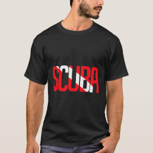 Camiseta Scuba Master Diver Down Flag Aqualung Merging