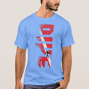 Camiseta Scuba Merge Mergulhador Bandeja Scuba Diver Scuba