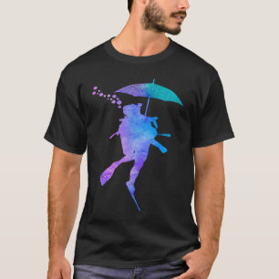 Camiseta Scuba Merging Costume Scuba Diver Scuba Diving