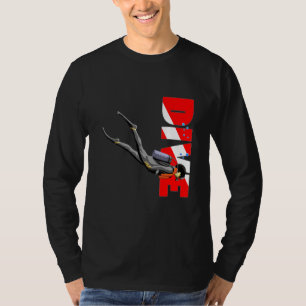 Camiseta Scuba Merging Diver Down Flag 1