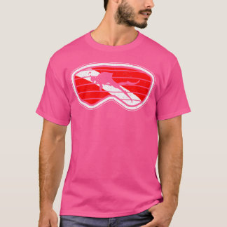 Camiseta Scuba Merging Diver Down Snorkel Goggles Flag Divi