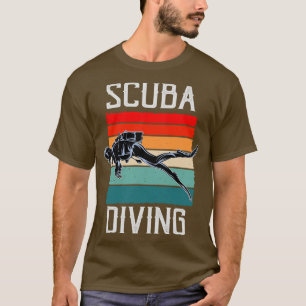 Camiseta Scuba Merging Diver Snorkeling Vintage