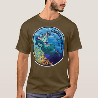 Camiseta Scuba Merging Em Grand Cayman Caribe