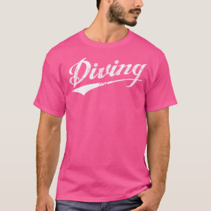 Camiseta Scuba Merging Engraçado Mergulhador