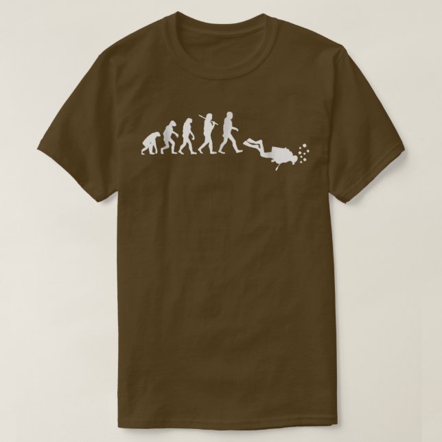 Camiseta Scuba Merging Evolution Freedive Funny Dive Ocean (Frente do Design)