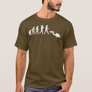 Camiseta Scuba Merging Evolution Freedive Funny Dive Ocean