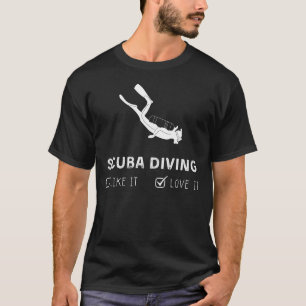 Camiseta Scuba Merging Like It ou Love It Funny Tee
